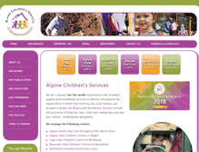 Tablet Screenshot of alpinechildrensservices.asn.au
